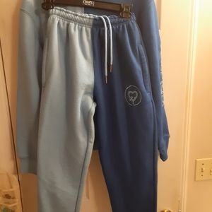 Uptimum Bodied Two Toned Blue Hoodie & Sweatpants Brand New Size Small